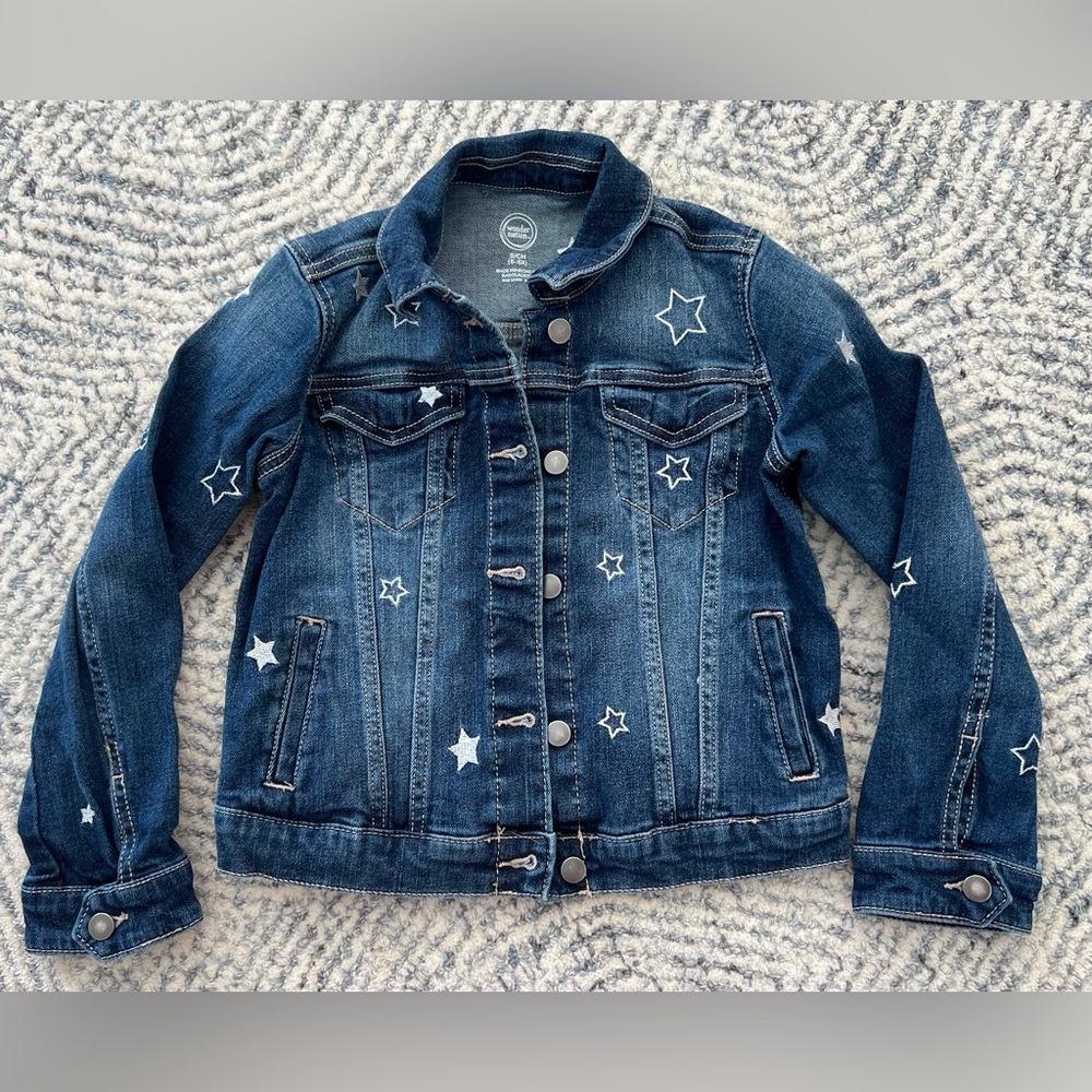 Wonder Nation Denim Jean Jacket Kids Size 6-6X